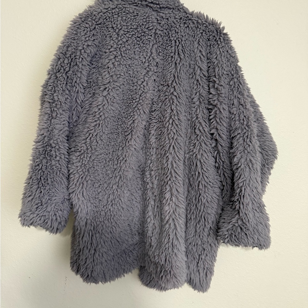 Free People Gray Teddy Jacket size S - Picture 8 of 9